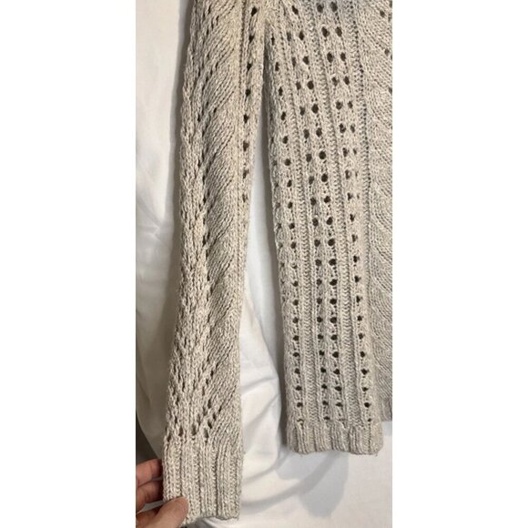 SLEEPING ON SNOW Women’s Cream Eldora Wool Blend Turtleneck Chunky Sweater Sz S - Picture 3 of 9